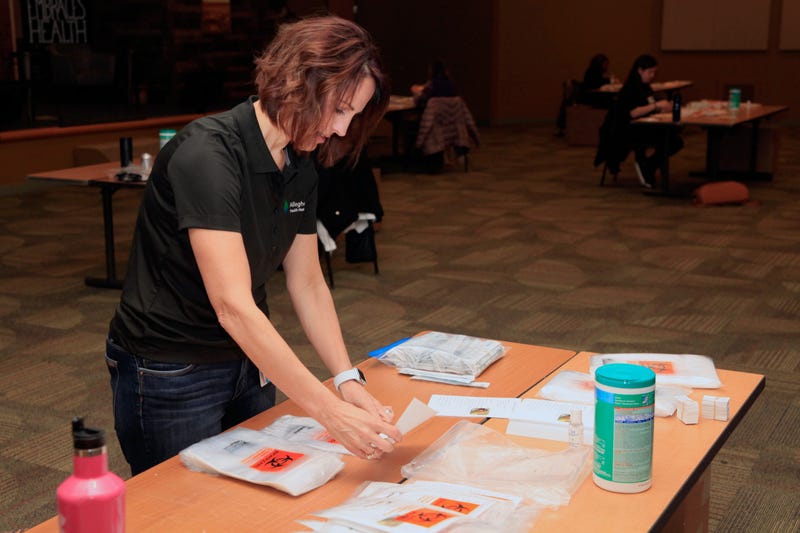 Volunteer assembled a coronavirus test kit for Allegheny Health Network