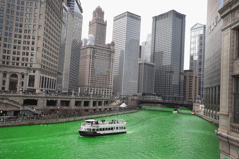 Chicago River dyed green in surprise move