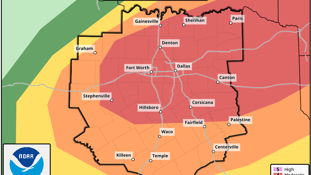 Severe storms expected this afternoon into the evening for all of North Texas