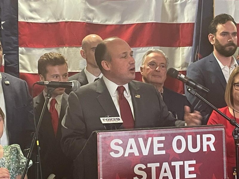 Former Erie County GOP Chair, now Congressman for NY-23, Nick Langworthy gave a victory speech early to fly to NYC to support Lee Zeldin.