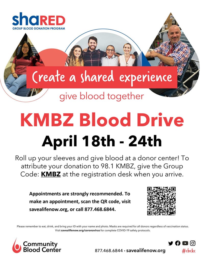 KMBZ Blood Drive