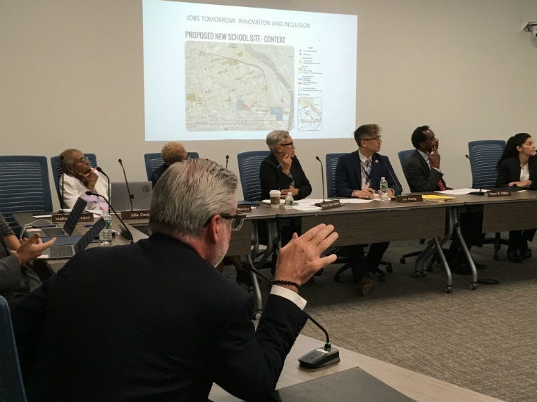 Drexel University is planning to build a new home for two Philadelphia schools. But before it can start, the university is asking the school board for help.