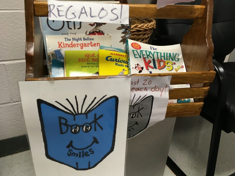 Students at eight South Jersey schools are getting free books Friday thanks to a nonprofit that collects donations from the "haves" to benefit the "have nots."