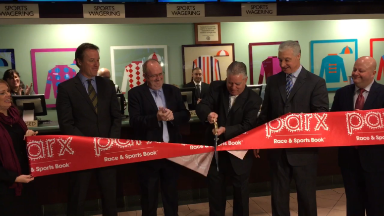 The ribbon was cut at the Turf Club as it joins Parx in Bensalem and SugarHouse as places to legally make sports bets.   