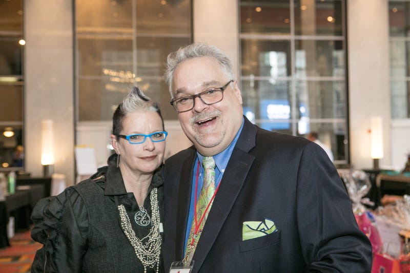Sarah Doheny and Harry Giordano at a Let Them Eat Cake event at the Loews Hotel.