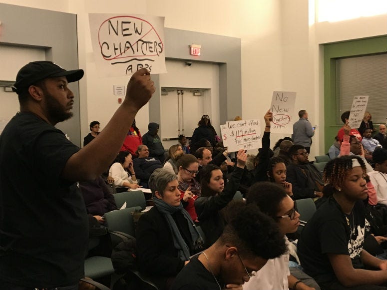 In its first vote on new charter schools, the Philadelphia school board denied all three applications before it.