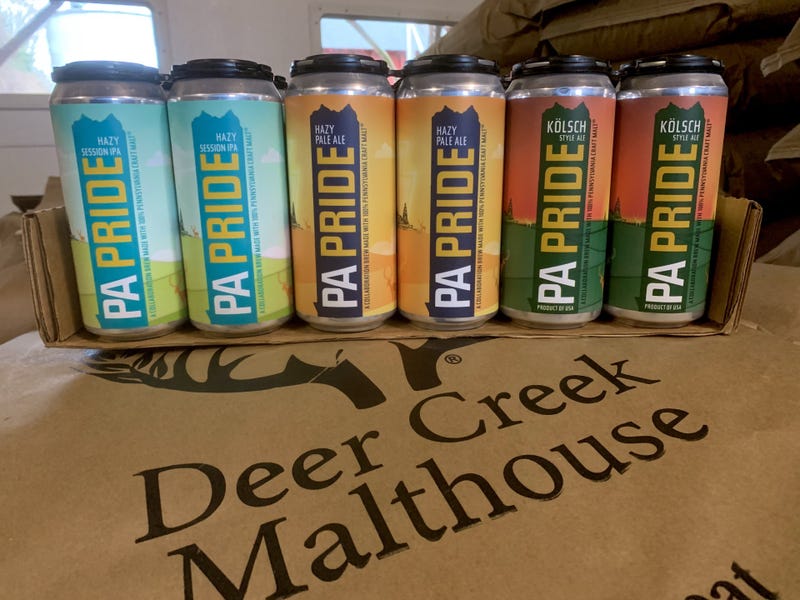 Beer made with malt from Deer Creek Malthouse in the Philadelphia suburbs. The small business has struggled with Pennsylvania's beer promotion grants.