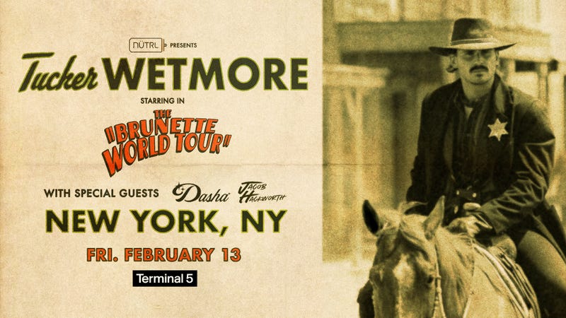 Text for a Chance to Win Tickets to See Tucker Wetmore at Terminal 5