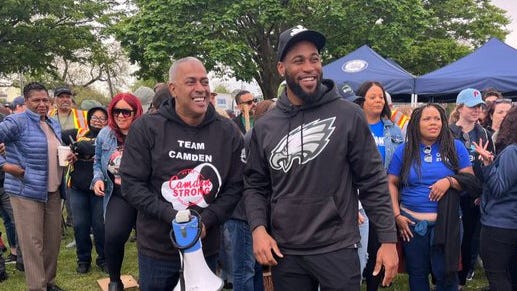 Eagle and Camden native Haason Reddick joins spring cleaning crew
