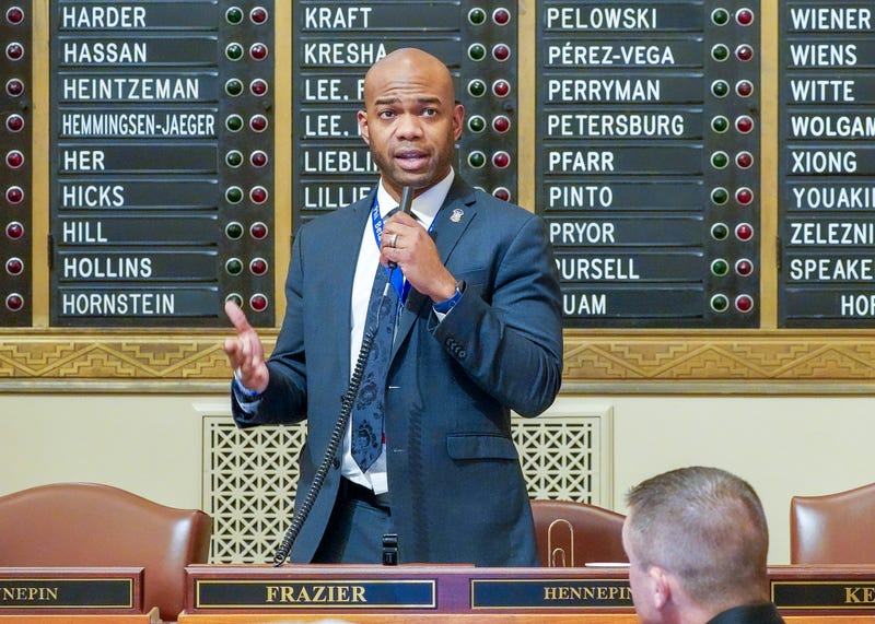 Rep. Cedrick Frazier on the House Floor March 4, 2024. Frazier announced Monday he'll seek to become the next Hennepin County Attorney.