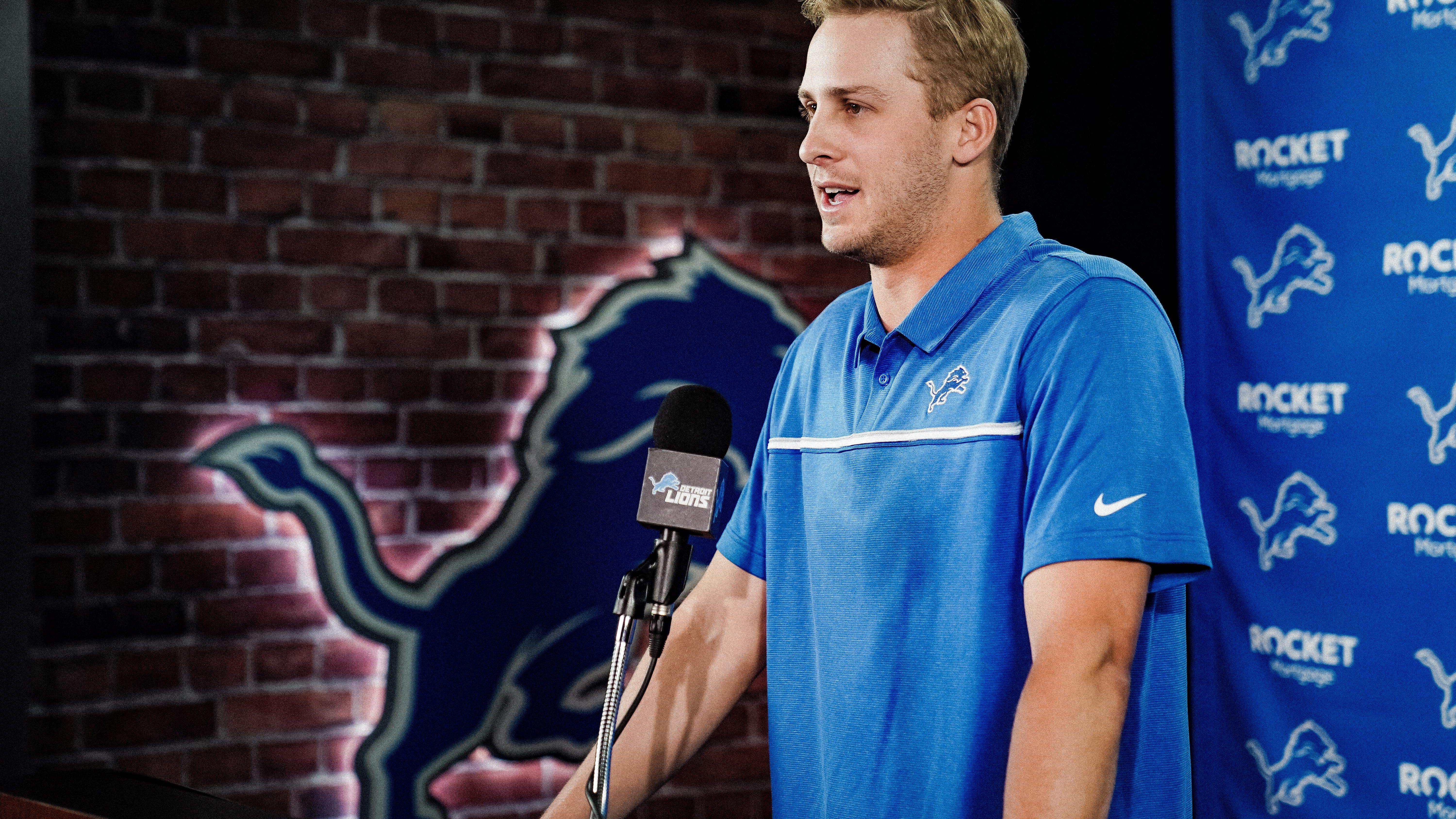 Goff says Lions weren't drafting QB this year: "We had some talks"
