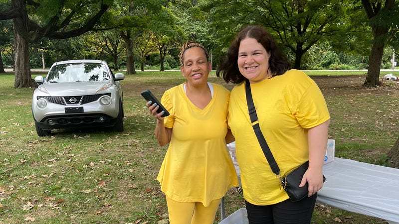 From left: Terry Bevins and her niece Nicole Dickens