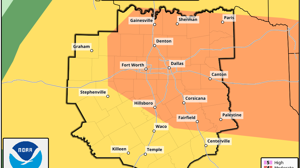 Severe weather possible for North Texas Monday night