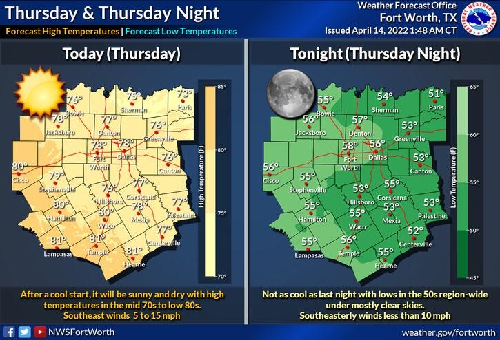 A cool start this morning. A seasonable end today.