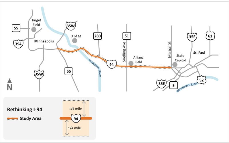 Interstate 94, St. Paul