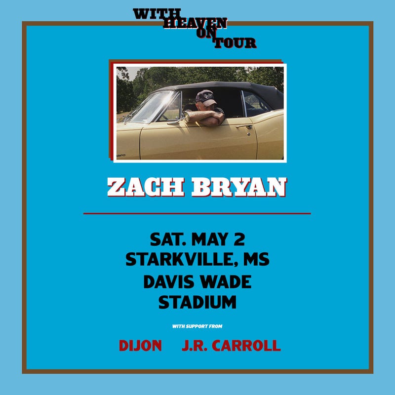 Zach Bryan Tour 2026