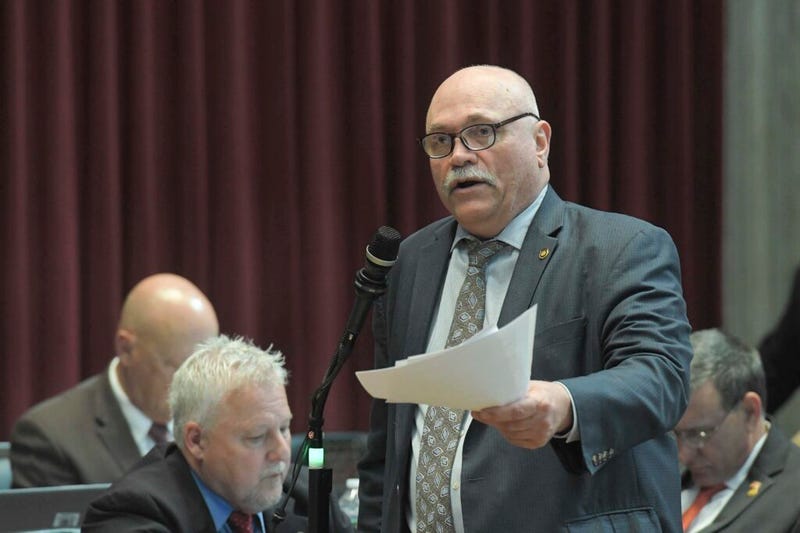 Rep. Don Mayhew, R-Crocker, addresses the Missouri House on May 8, 2023.