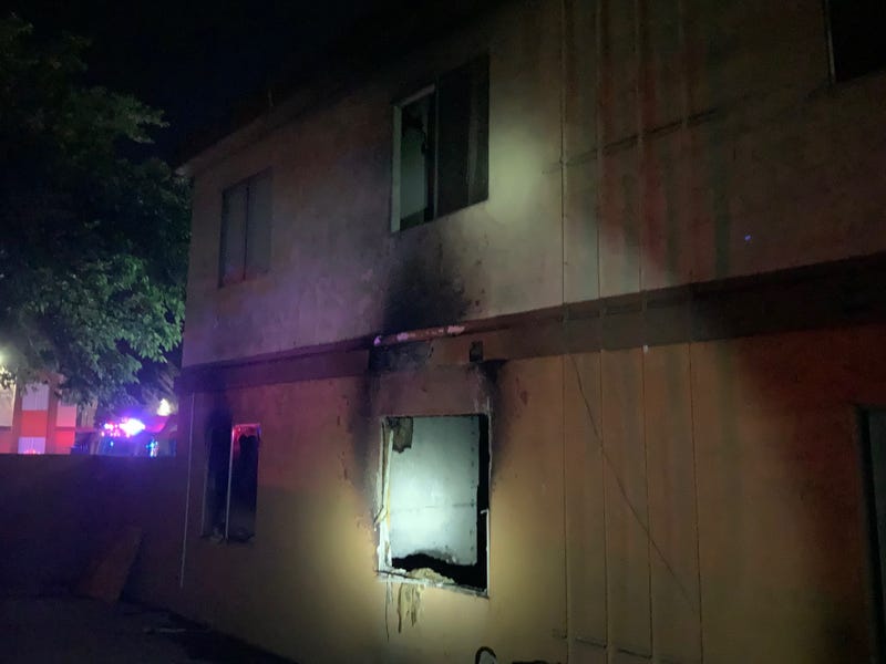 Scene of an apartment fire on May 9th, 2021