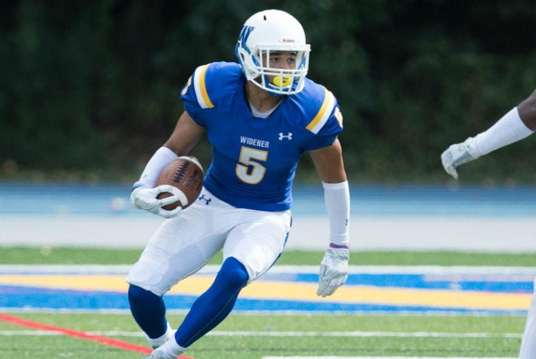 Jordan Powell scored eight touchdowns during his Widener career.
