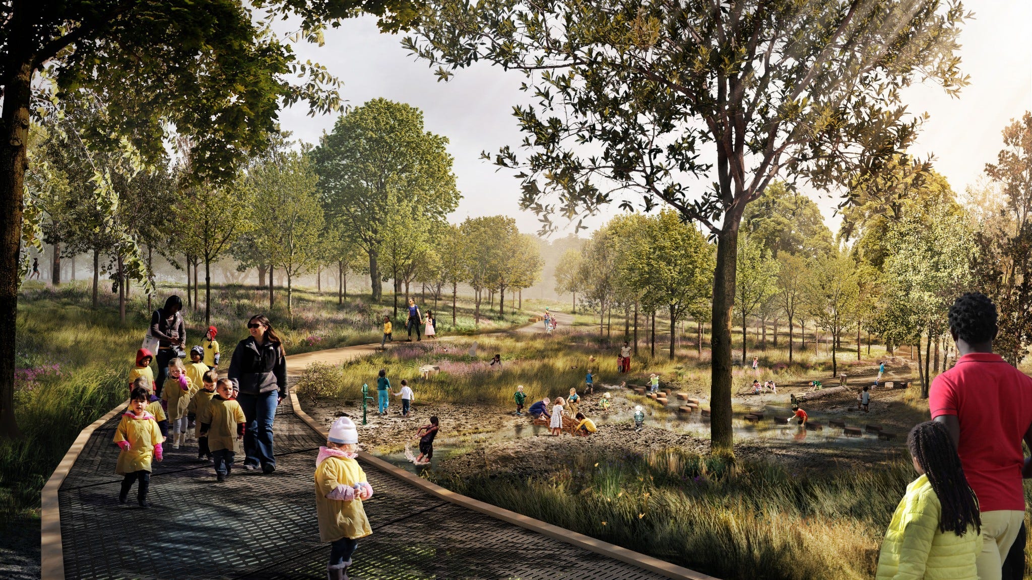 PHOTOS: 17-acre 'Nature Playscape' coming to Forest Park in 2020