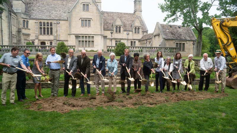 Ceremonial groundbreaking of Sculpture Garden at Hartwood Acres artist rendering