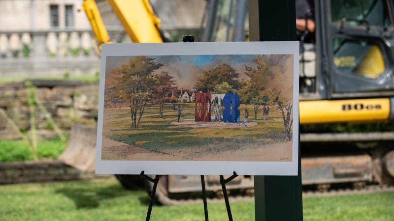 Sculpture Garden at Hartwood Acres artist rendering