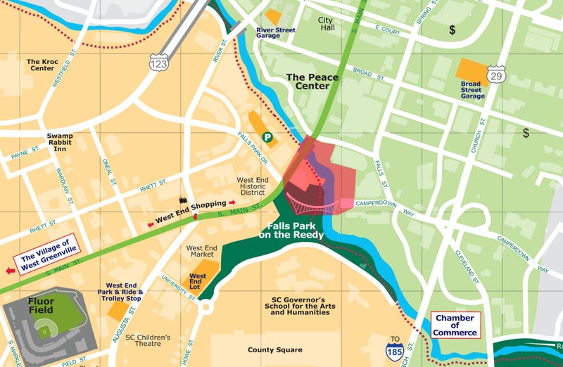 Falls Park Blast Zone