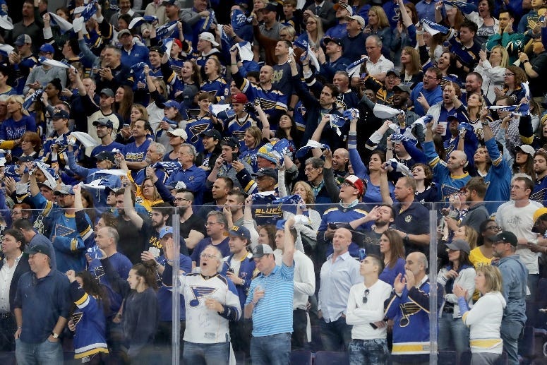 St. Louis Blues fans