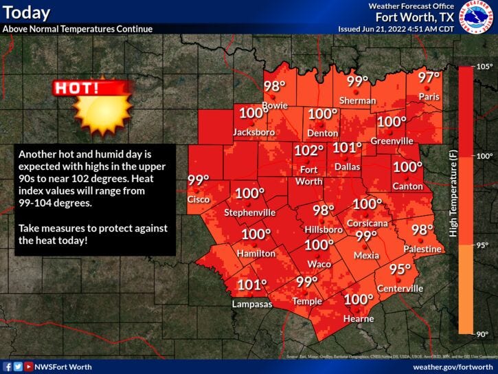 A large area of high pressure in the upper levels of the atmosphere