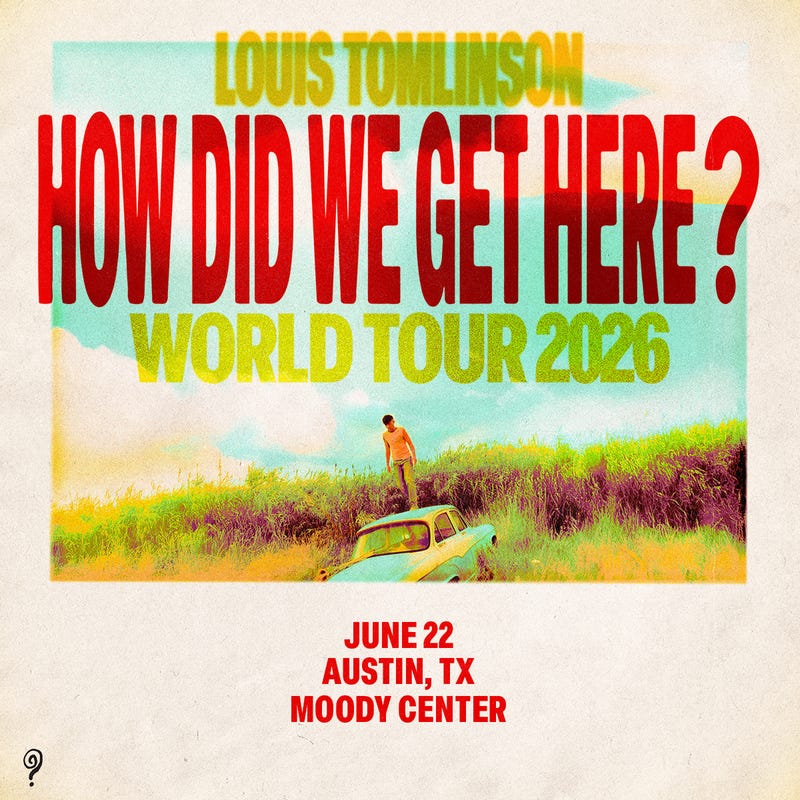 Louis Tomlinson World Tour June 22 Austin TX Moody Center