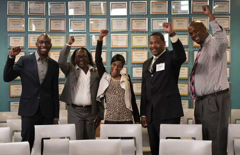 Cara Collective participants pose for a photo.
