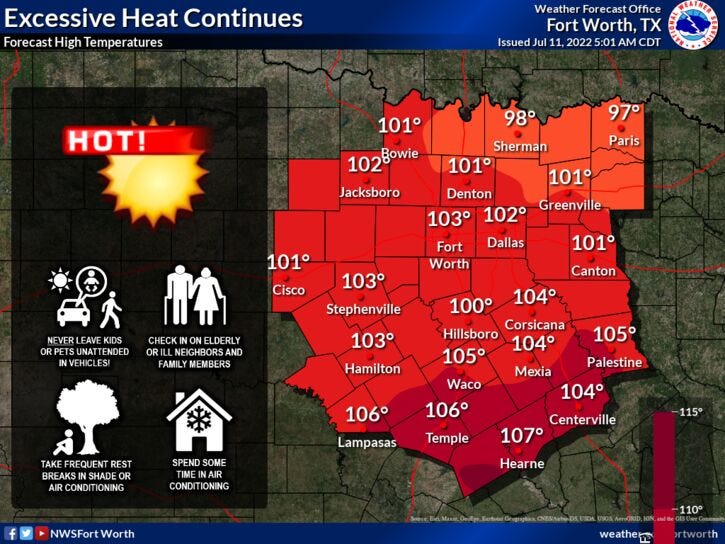 Monday wx