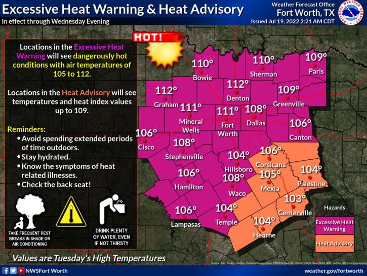 Excessive Heat Warnings