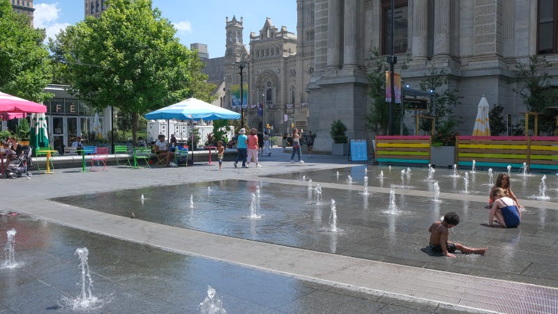 Summer in Dilworth Park.