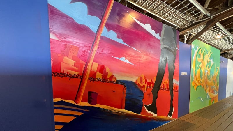 An art installation for the Tiny Room for Elephants festival at Cherry Street Pier.