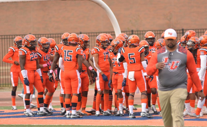 Josh Dean (foreground) and the Lincoln University Lions