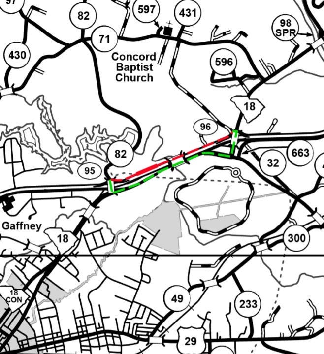 Gaffney Construction beginning Aug. 3
