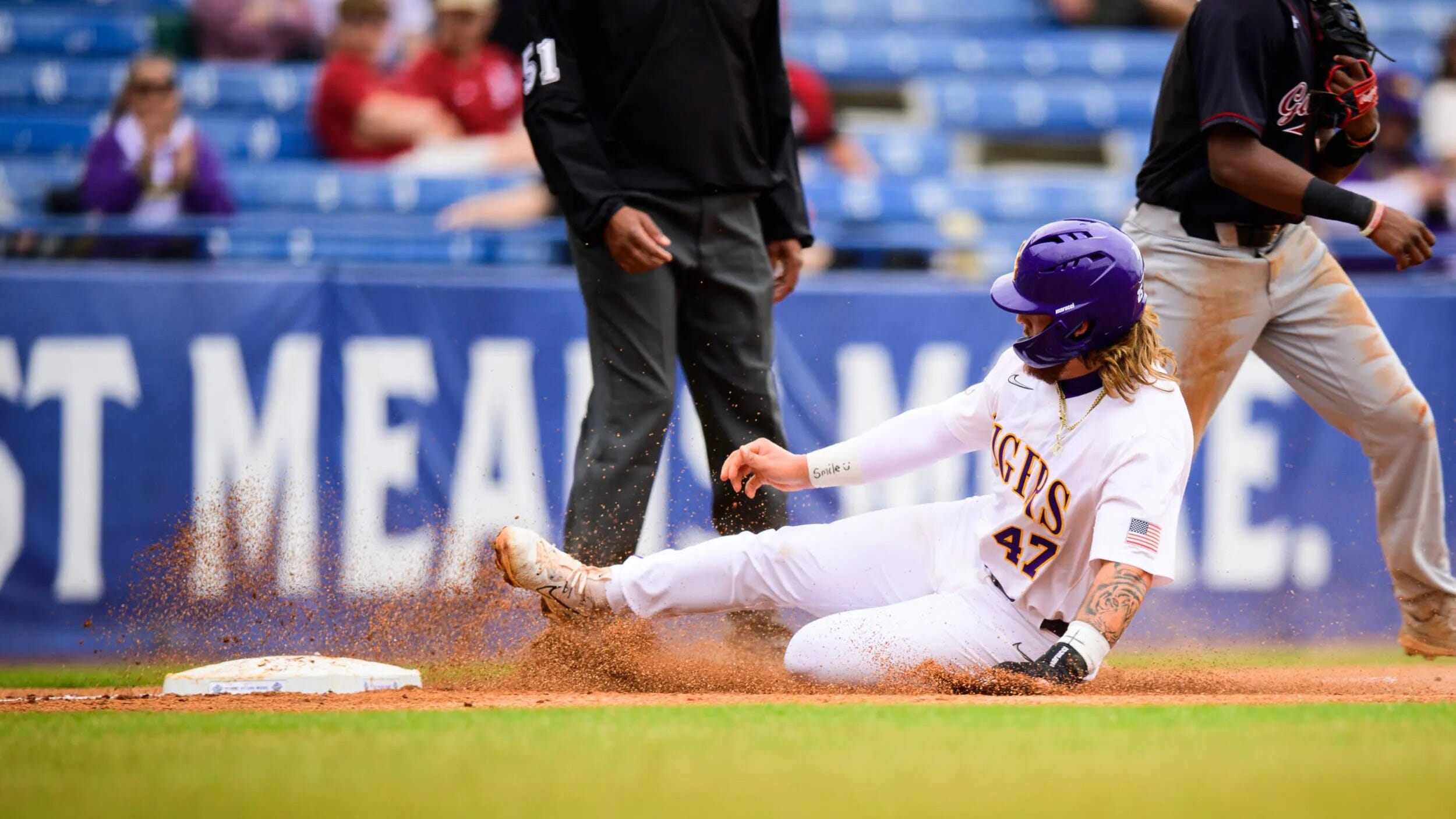 LSU burned by catcher's interference call, loses to Arkansas in SEC Tournament