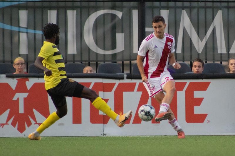 Robby Dambrot playing for Louden United FC
