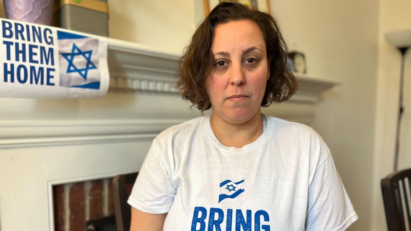 Danielle Gutman says her sister-in-law is relieved her son has been released from captivity, but her husband is still held in Gaza.