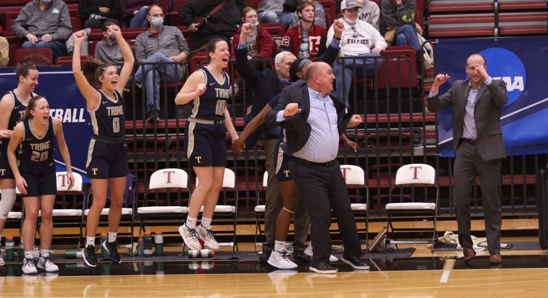Trine bench celebrating