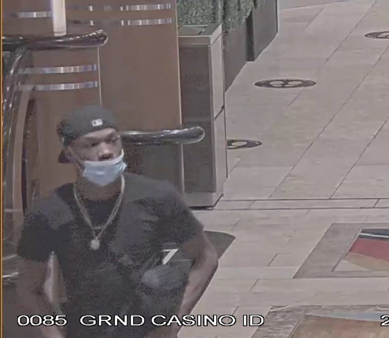 Surveillance footage of MGM shooting suspect from 10-2-20