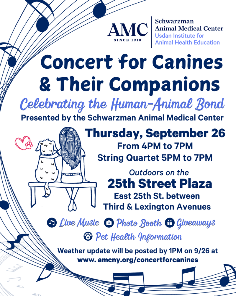 Flyer for Concert for Canines & Their Compantion
