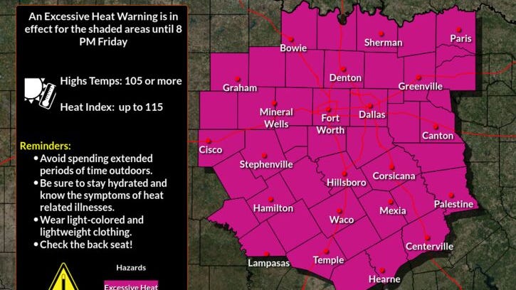 Excessive heat and red flag warnings continue through Sunday, record-breaking heat possible this weekend