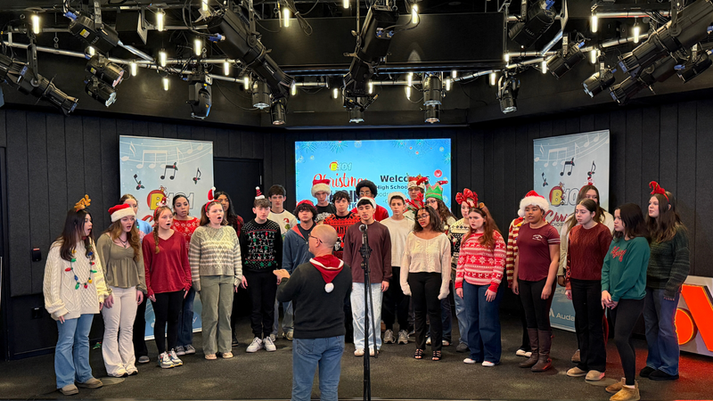 B101's 2025 High School Christmas Choir Competition Champions Woodstown High School Performs at B101
