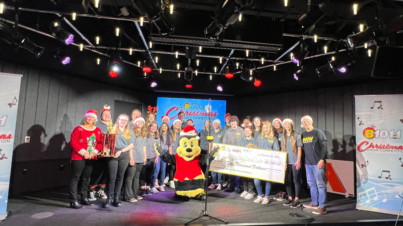 9-12 Christmas Choir Champions Council Rock High School South Perform at B101.1