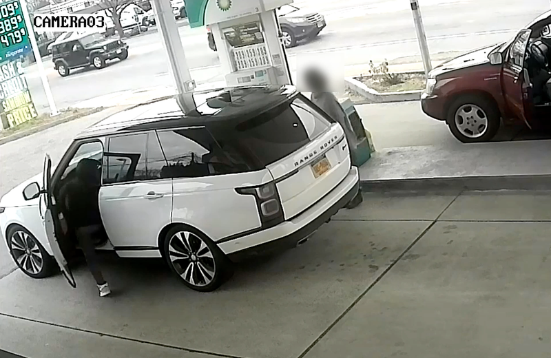 The woman was not injured in the theft, but her dog suffered serious injuries after being thrown out of a window and dragged along Jericho Turnpike