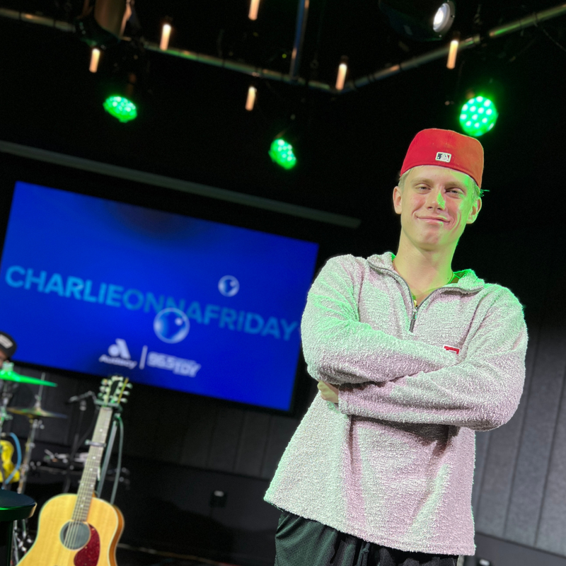 charlieonnafriday’s visit at 96.5 TDY's Artist Lounge