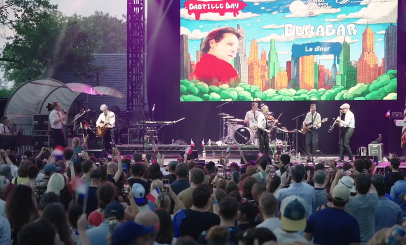 The 2023 Bastille Day French Music Festival at Central Park, organized by the Consulate General of France in New York.