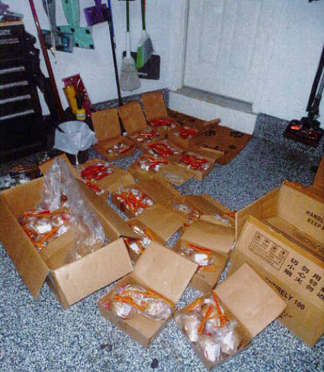 Among the illegal possessions recovered from Christopher Giancola's Long Island home on Thursday.